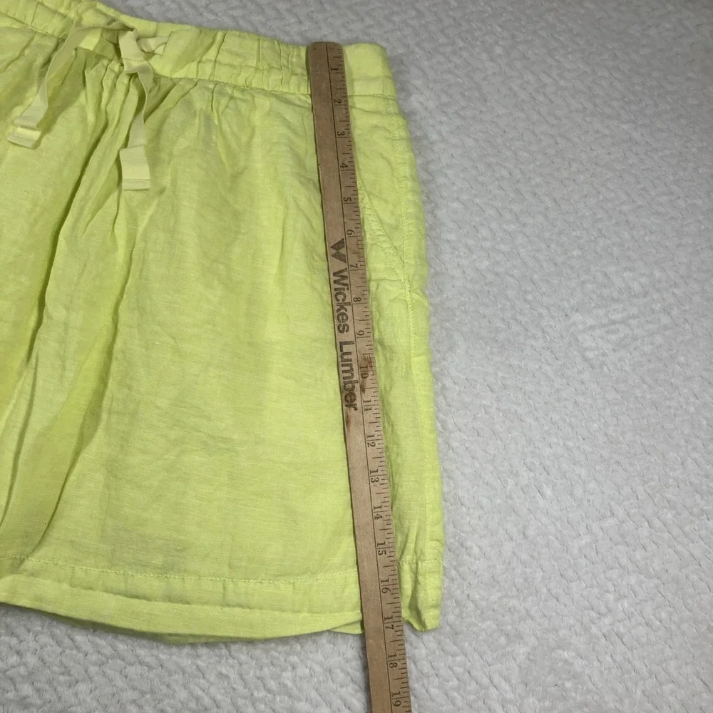 J Crew Womens Linen Paperbag Mini Skirt 8 Yellow Preppy Coastal‎ Beach